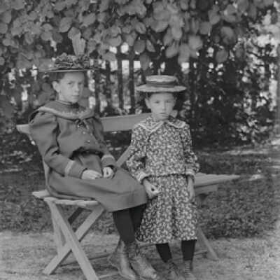 Negative, glass plate