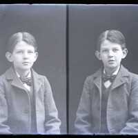 Negative, glass plate