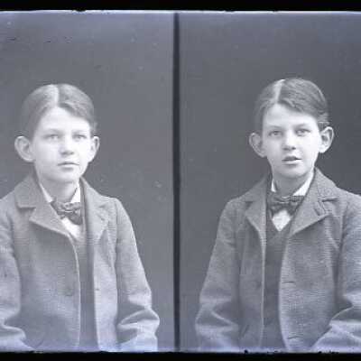 Negative, glass plate