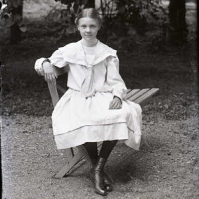 Negative, glass plate