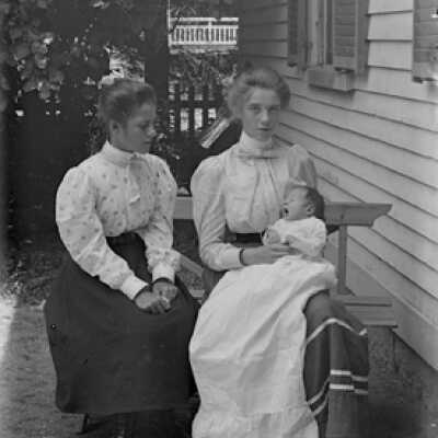 Negative, glass plate
