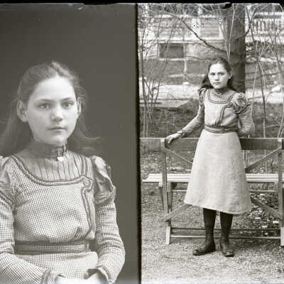 negative, glass plate