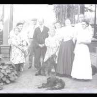 Negative, glass plate
