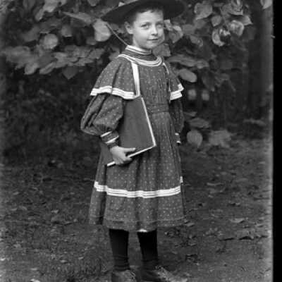 Negative, glass plate
