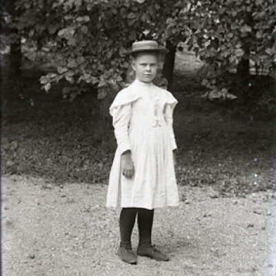 Negative, glass plate