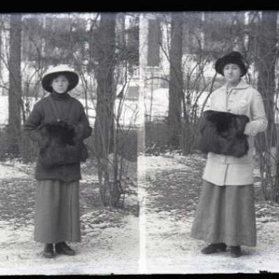 Negative, glass plate