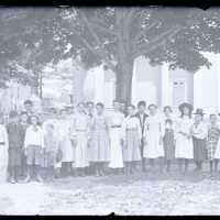 Negative, glass plate