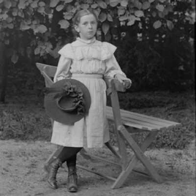 Negative, glass plate
