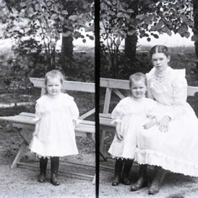 Negative, glass plate