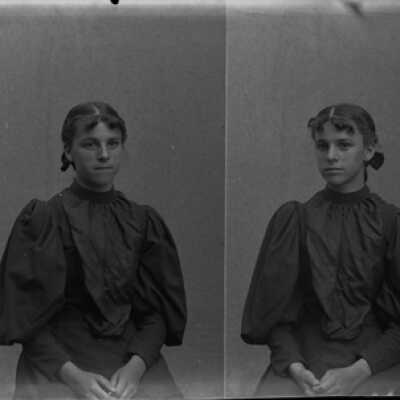 Negative, glass plate