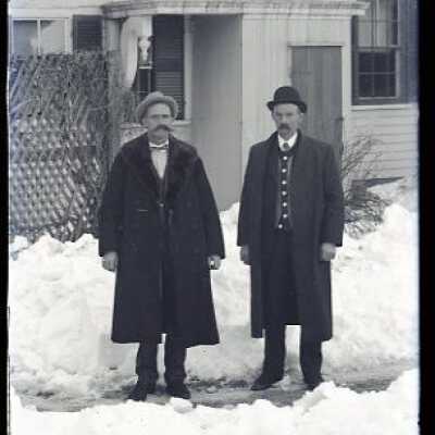 Negative, glass plate