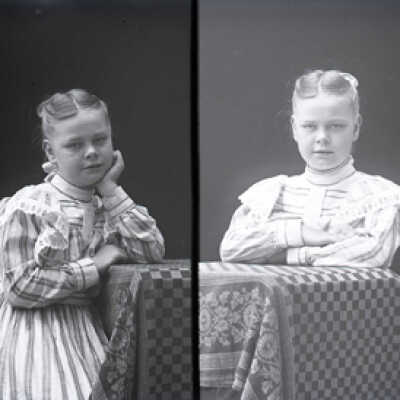 Negative, glass plate