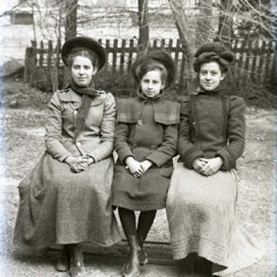 Negative, glass plate