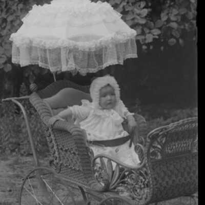 Negative, glass plate
