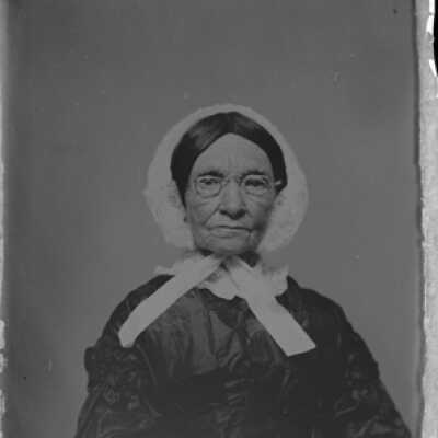 Negative, glass plate