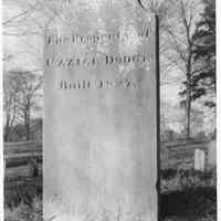Uzziel Dodge1764-1827 Historic Burying Grounds Inventory Form