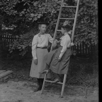 Negative, glass plate