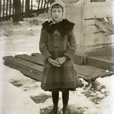 Negative, glass plate