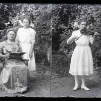 Negative, glass plate