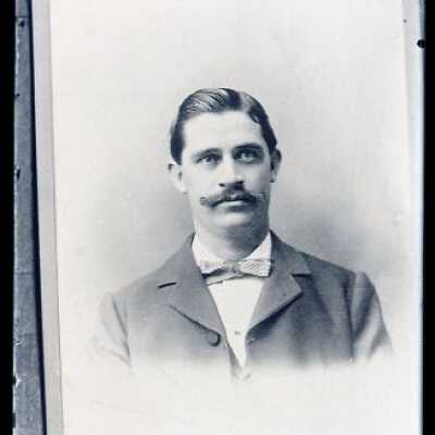 Negative, glass plate