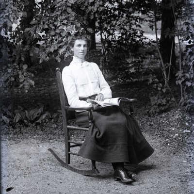 Negative, glass plate