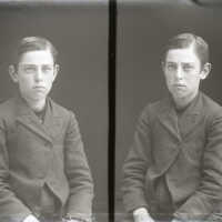 Negative, glass plate