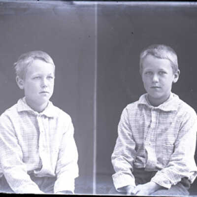 Negative, glass plate