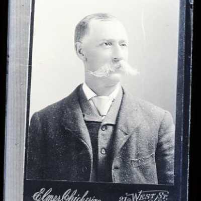 Negative, glass plate