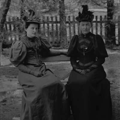 Negative, glass plate