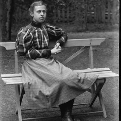 Negative, glass plate