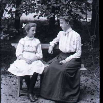 Negative, glass plate