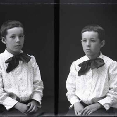Negative, glass plate