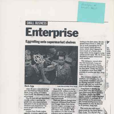Enterprise Article on Buck Jung