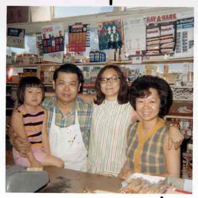 Jung Family inside Lincoln Market