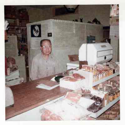 Buck Jung in his Store