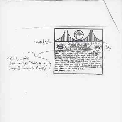 Egg & Pork Sausage Roll Notes