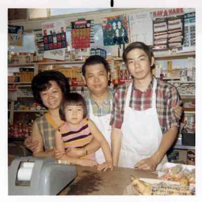 Jung Family in their Store