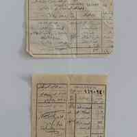 Jordanian Tax Receipts (possibly 1930s)