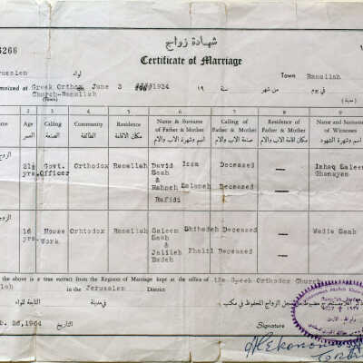 Certificate of Marriage (1934)