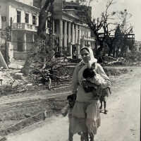 A mother with her two children