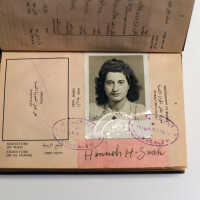         British Passport: Hanneh H. Saah (1947) picture number 1
   
