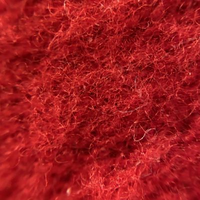 Magnifier image of heat treated felt