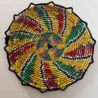 Decorated Straw Tray, Siniyyeh (1980s - 1990s)