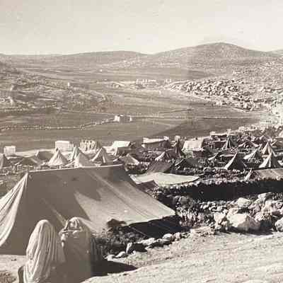 Fawwar Refugee Camp in the West Bank (1950)
