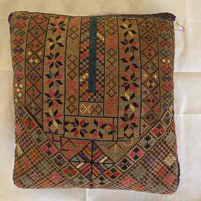 Embroidered Pillow (early 20th Century)