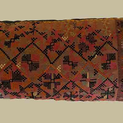 Embroidered Pillow (early 20th Century)