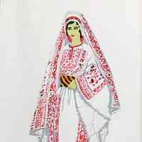 "Arab Woman of Ramallah, Near Jerusalem" (1957)