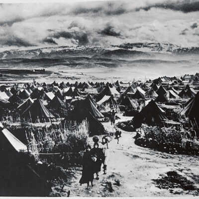 A typical Palestinian refugee camp, Nahr Al-Bared, in northern Lebanon