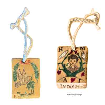 Pendant of Imprisoned Palestinian in Ansar Prison, Handmade (1982-1984)