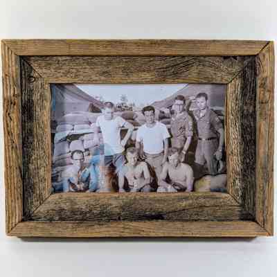Framed Photograph of U.S. Soldiers in Vietnam